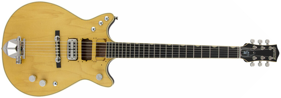 Gretsch Malcolm Young G6131-my Signature Jet Eb - Aged Natural - Double Cut E-Gitarre - Main picture