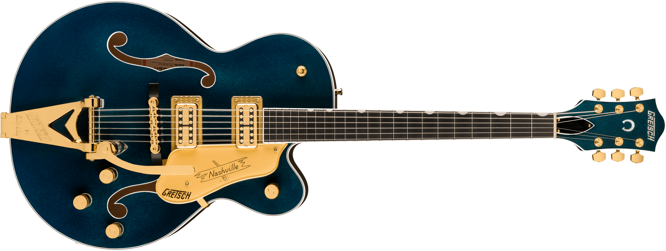 Gretsch Nashville Hollow Body Bigsby Gh Pro Jap 2h Trem Eb - Midnight Sapphire - Semi-Hollow E-Gitarre - Main picture