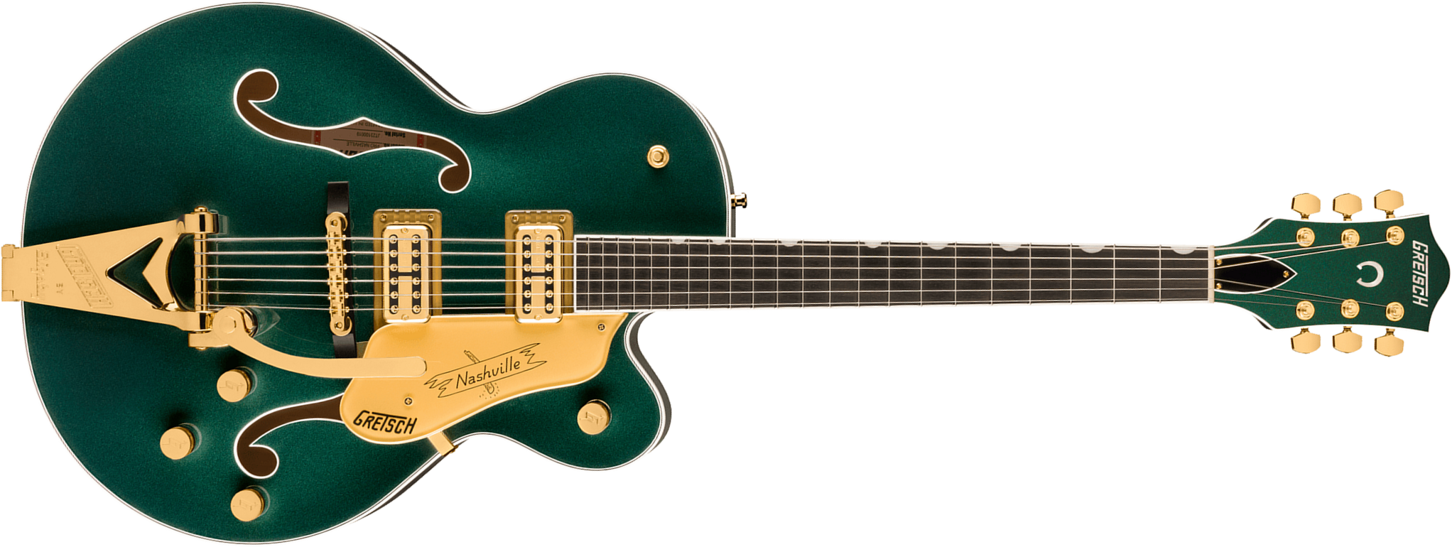 Gretsch Nashville Hollow Body Bigsby Gh Pro Jap 2h Trem Eb - Cadillac Green - Semi-Hollow E-Gitarre - Main picture