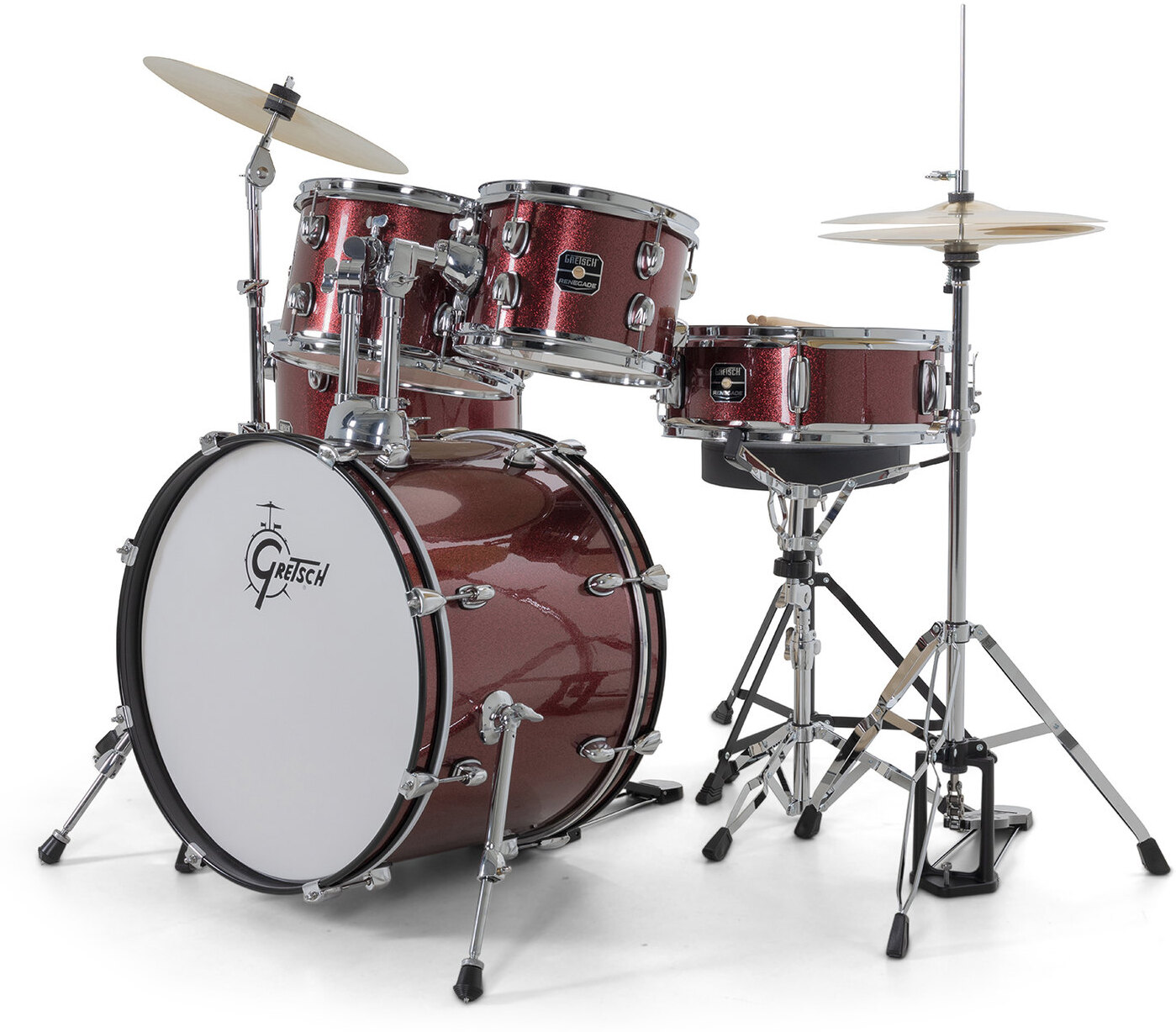 Gretsch Renegade 20'' - 5 FÛts - Ruby Sparkle - Akustik Schlagzeug Fusion - Main picture