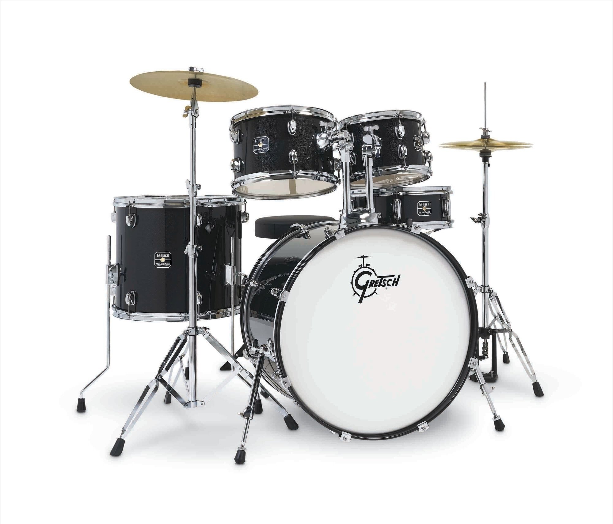 Gretsch Renegade 22'' - 5 FÛts - Black Mist - Akustik Schlagzeug Rock - Main picture
