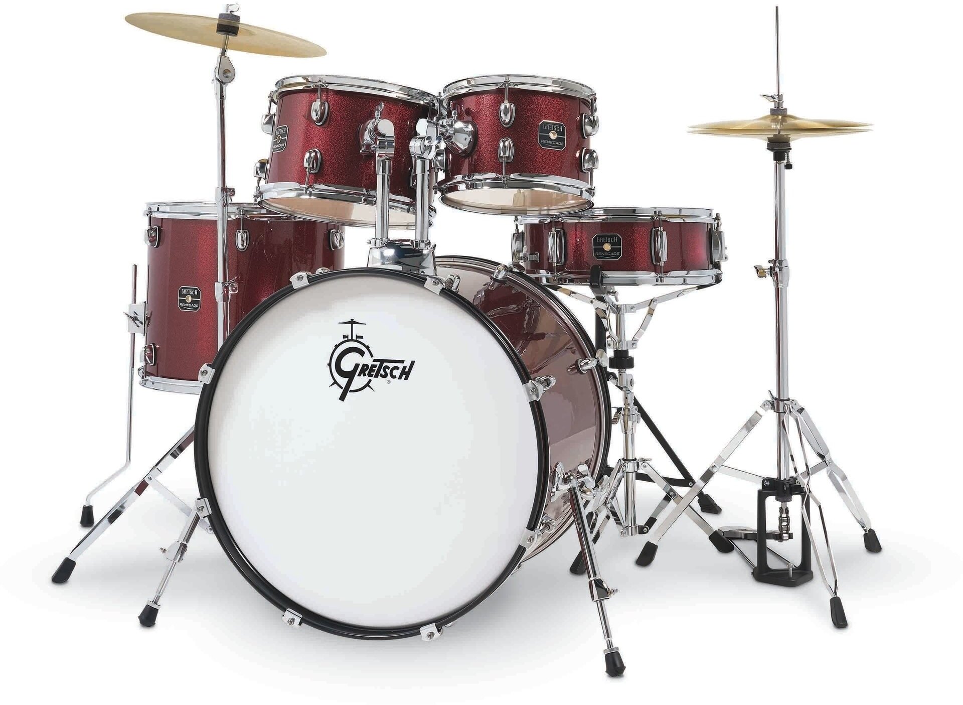 Gretsch Renegade 22'' - 5 FÛts - Ruby Sparkle - Akustik Schlagzeug Rock - Main picture