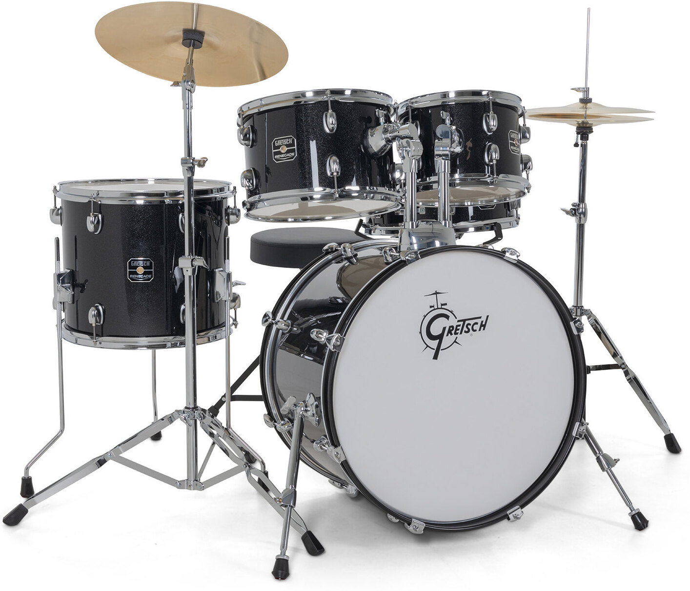 Gretsch Renegade Drum Set - 5 FÛts - Black Mist - Junior Akustik Schlagzeug - Main picture