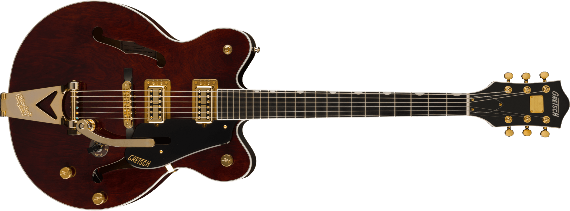 Gretsch Rs201 Studiomatic Abbey Road Ltd 2h Trem Eb - Emb 19/11 - Classic Walnut Stain - Semi-Hollow E-Gitarre - Main picture