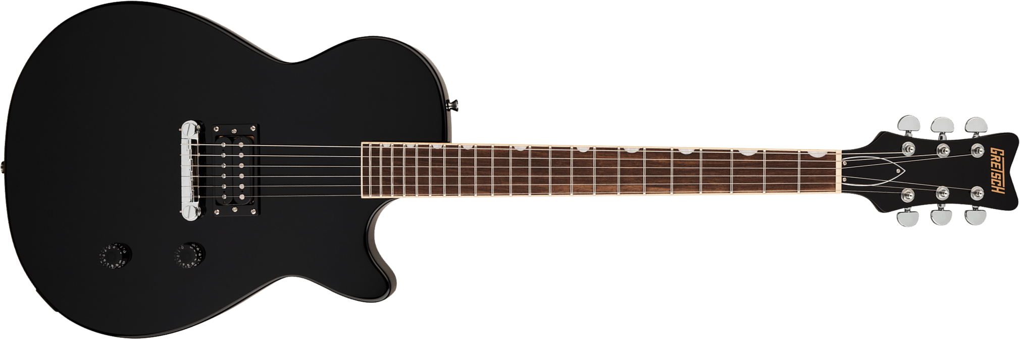 Gretsch Streamliner Jet Club 1h Ht Lau - Jet Black - Single-Cut-E-Gitarre - Main picture