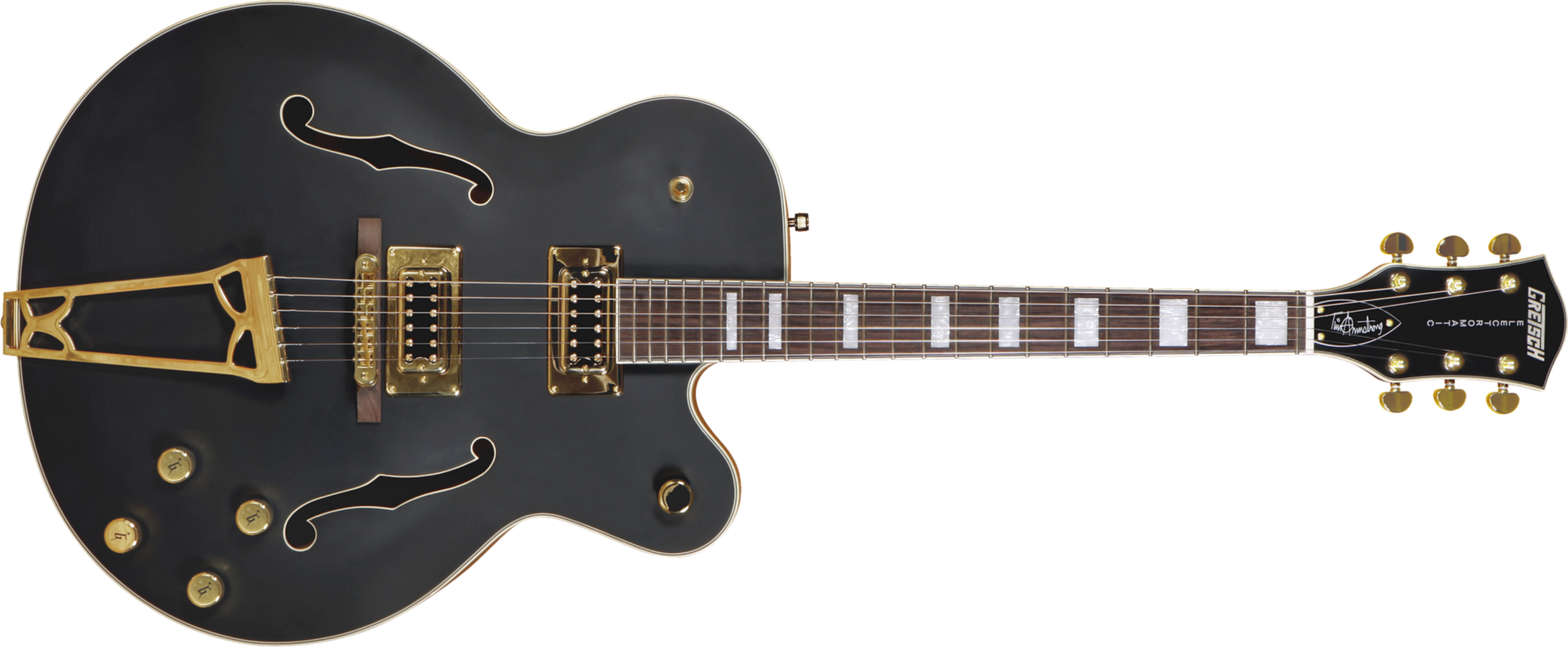 Gretsch Tim Armstrong G5191bk Electromatic Hollow. Black Satin - Hollowbody E-Gitarre - Main picture