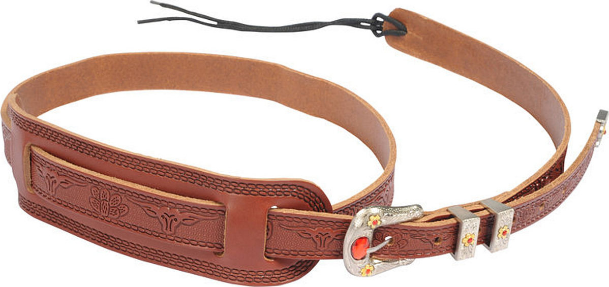 Gretsch Vintage Tooled Leather Guitar Strap Russet Cuir - Gitarrengurt - Main picture