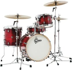 Standard akustik schlagzeug Gretsch Catalina Club 18 - 4 Kessel - Crimson Burst