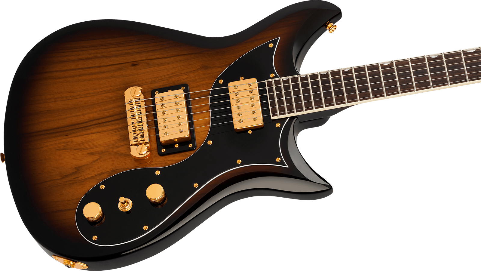 Gretsch Cvt Black Limba Electromatic Ltd Chi 2h Ht Rw - Sunburst - Double Cut E-Gitarre - Variation 2