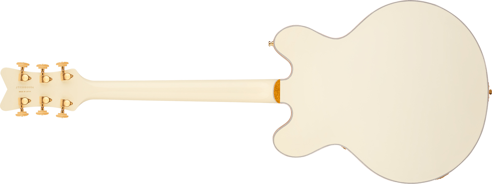 Gretsch Falcon Center Block Dc Bigsby Pro Jap Ltd 2h Trem Eb - Vintage White - Semi-Hollow E-Gitarre - Variation 1