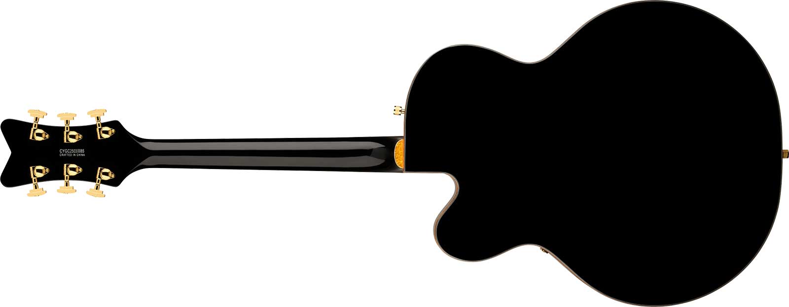 Gretsch Falcon Hollowbody Sc Bigsby Synchromatic 2h Trem Eb - Black - Semi-Hollow E-Gitarre - Variation 1