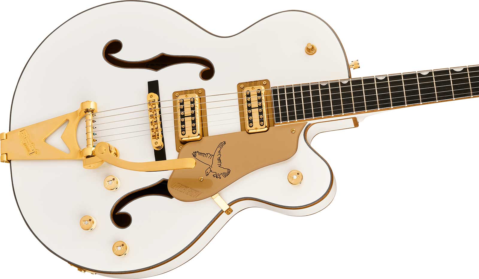 Gretsch Falcon Hollowbody Sc Bigsby Synchromatic 2h Trem Eb - Snowcrest White - Semi-Hollow E-Gitarre - Variation 2