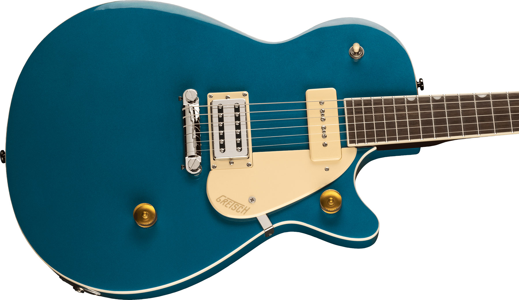 Gretsch G2215-p90 Streamliner Junior Jet Club Hs Ht Lau - Ocean Turquoise - Single-Cut-E-Gitarre - Variation 2