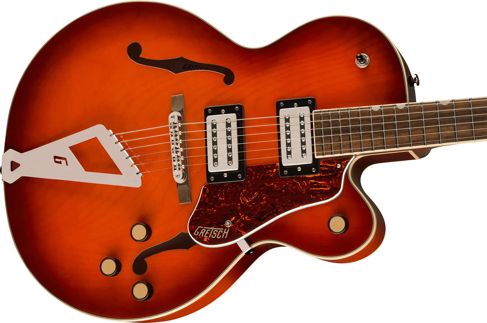 Gretsch G2420 Streamliner Hollow Body With Chromatic Ii 2h Ht Lau - Fireburst - Hollowbody E-Gitarre - Variation 2