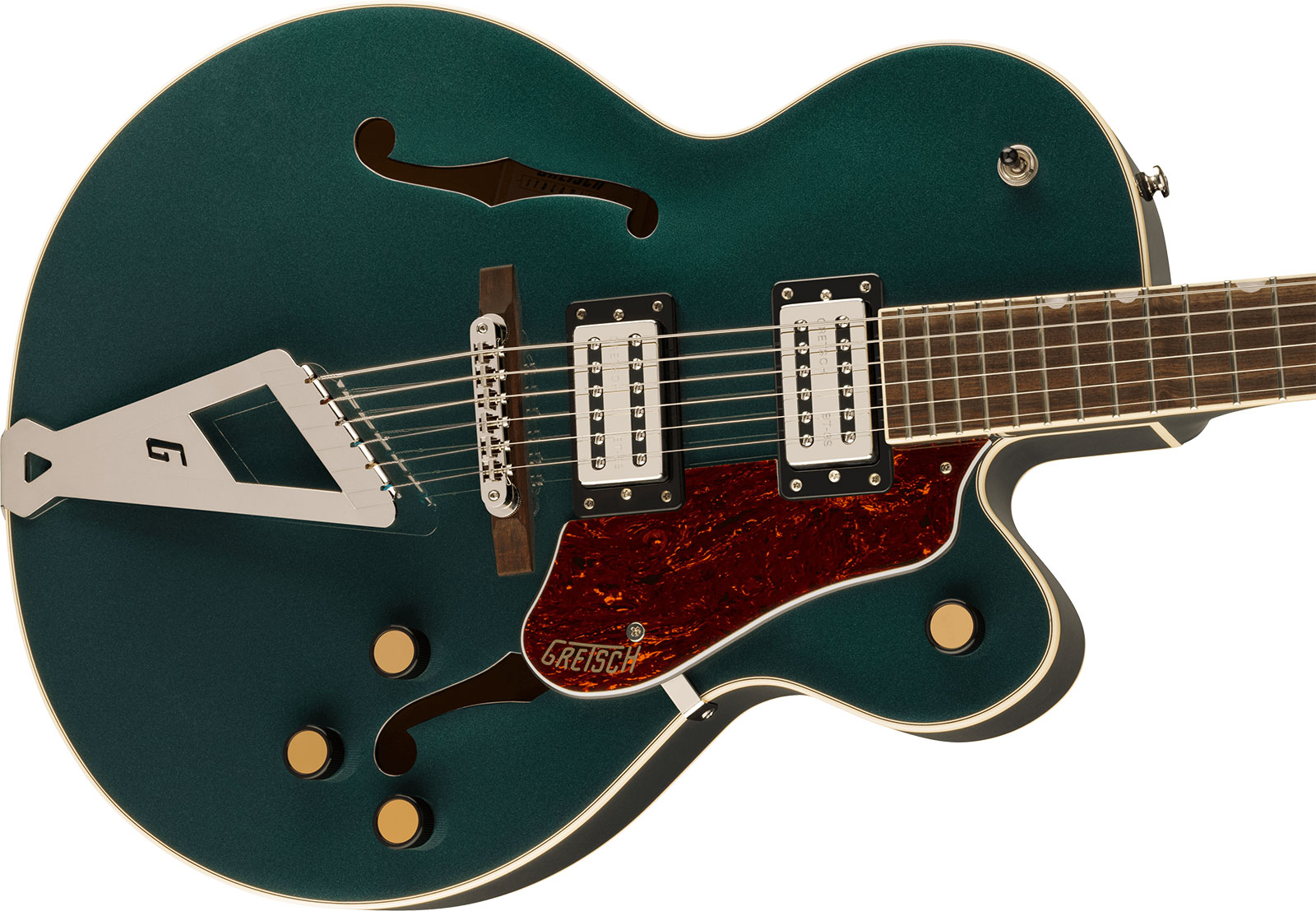 Gretsch G2420 Streamliner Hollow Body With Chromatic Ii 2h Ht Lau - Cadillac Green - Hollowbody E-Gitarre - Variation 2