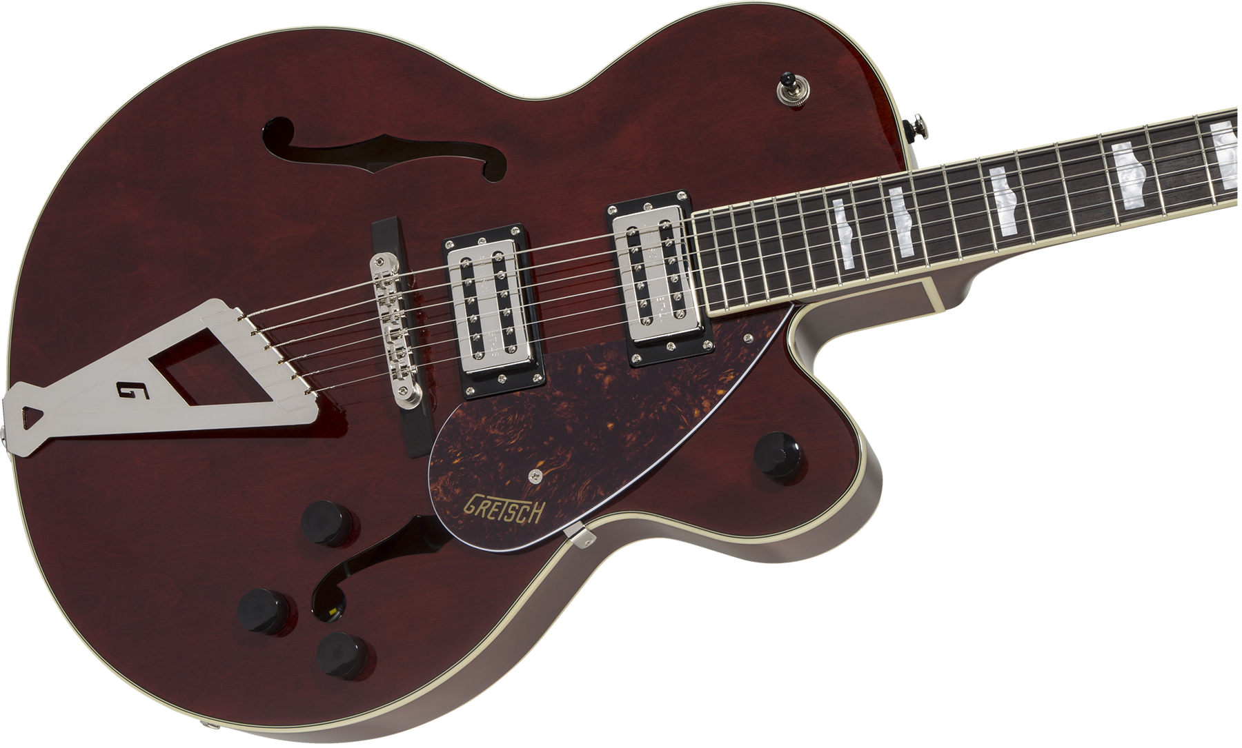 Gretsch G2420 Streamliner Hollow Body With Chromatic Ii Hh Ht Lau - Walnut - Semi-Hollow E-Gitarre - Variation 2