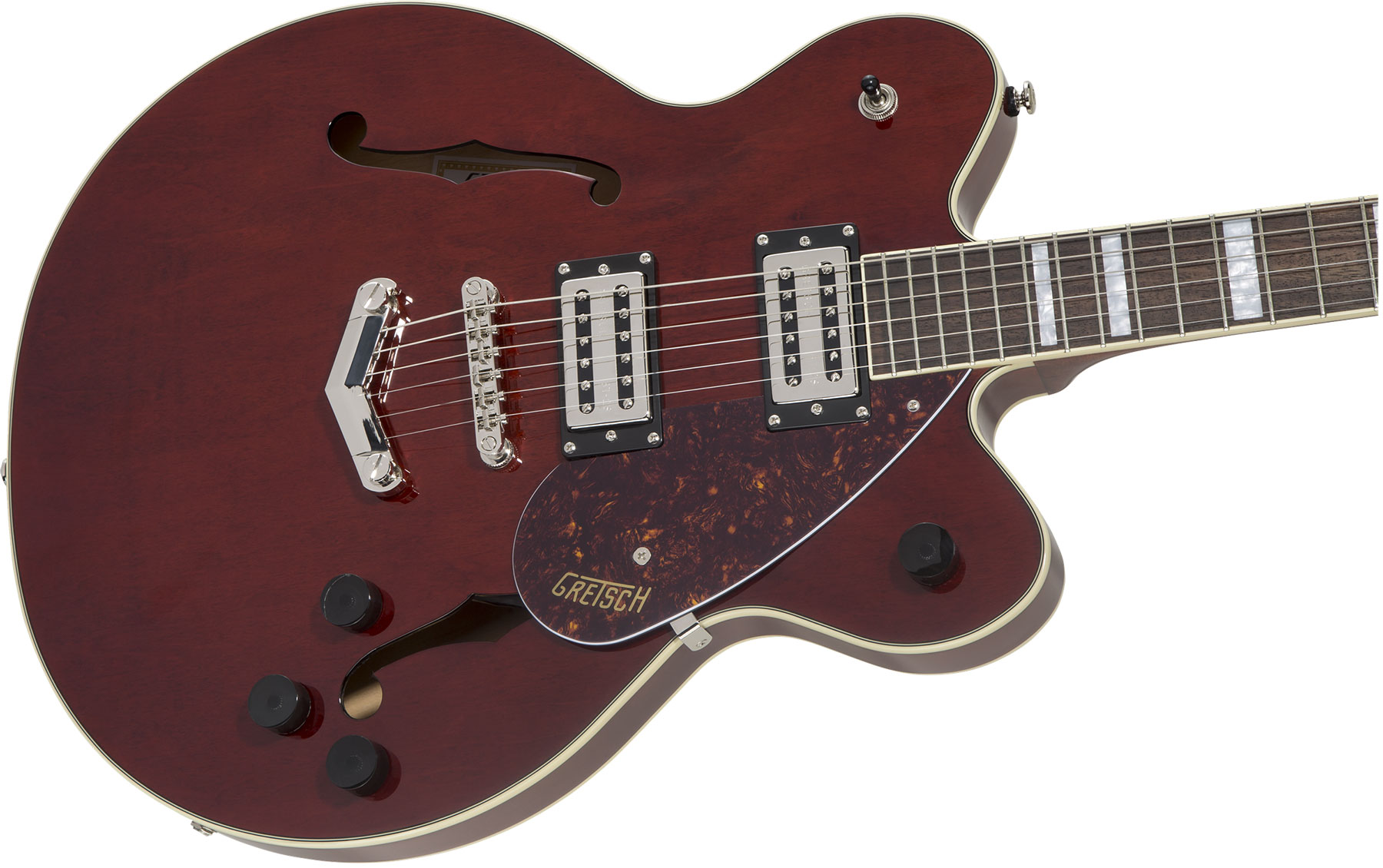 Gretsch G2622 Streamliner Center Block V-stoptail Hh Ht Lau - Walnut Stain - Semi-Hollow E-Gitarre - Variation 2