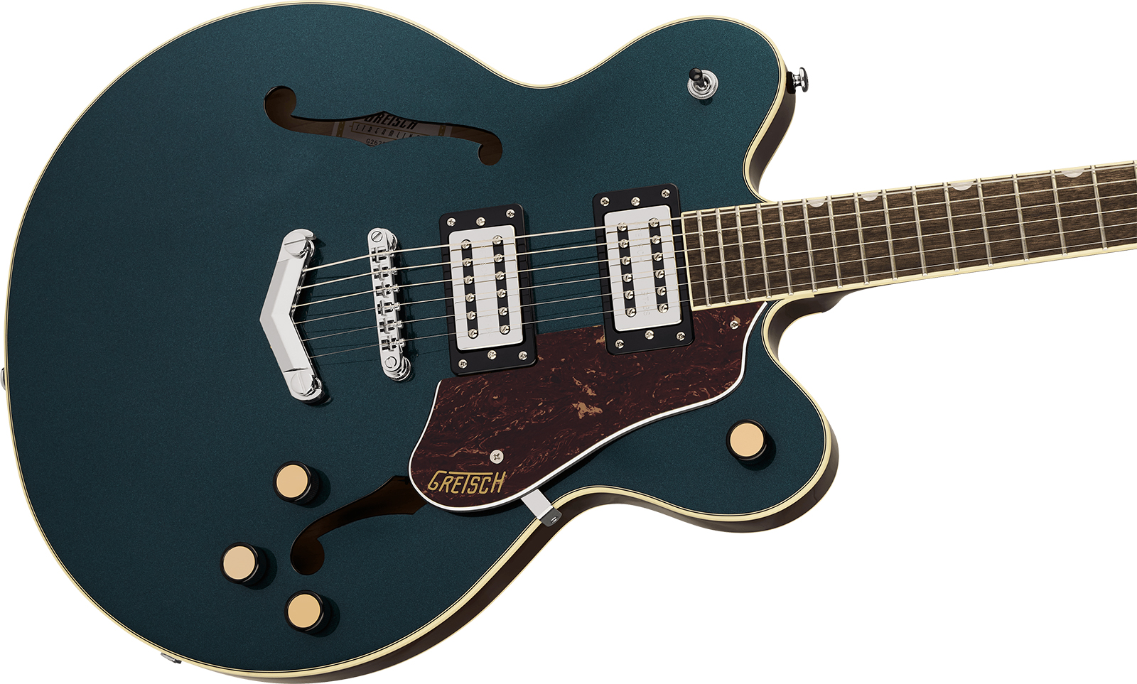 Gretsch G2622 V-stoptail Dc Streamliner Center Block 2h Ht Lau - Midnight Sapphire - Semi-Hollow E-Gitarre - Variation 3