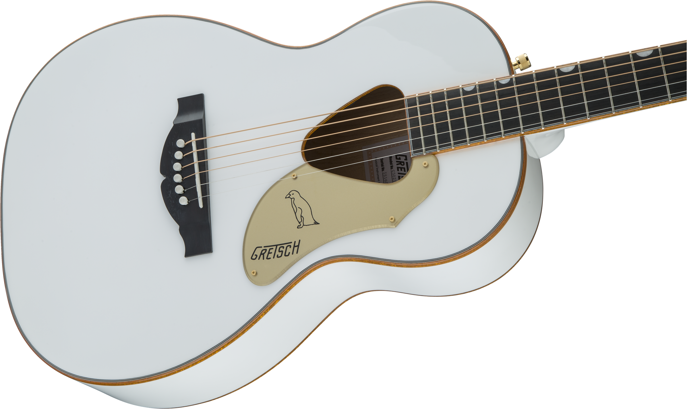 Gretsch G5021wpe Rancher Penguin Parlor Epicea Erable Lau - White - Elektroakustische Gitarre - Variation 3