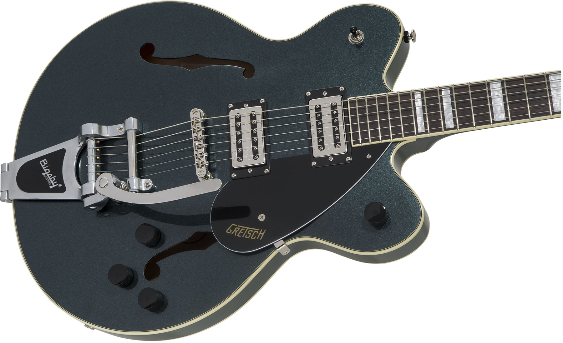 Gretsch G2622t Streamliner Center Block Bigsby Hh Trem Lau - Gunmetal - Semi-Hollow E-Gitarre - Variation 2