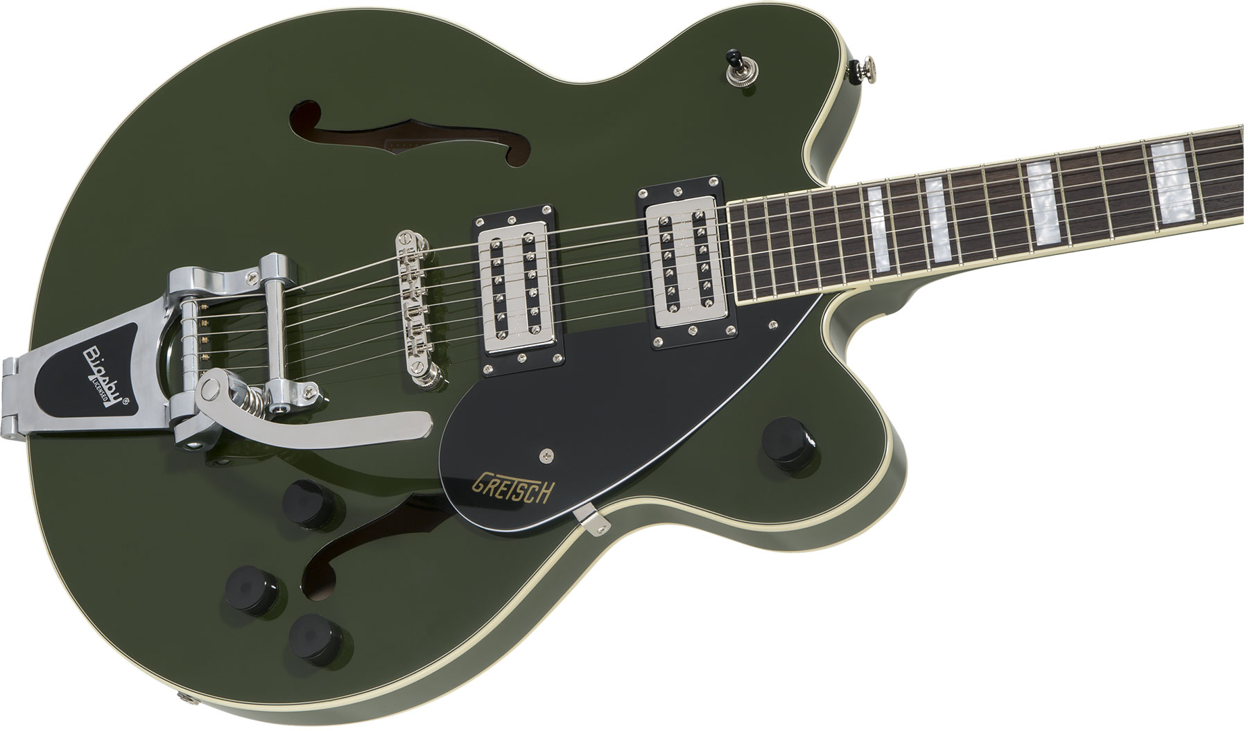 Gretsch G2622t Streamliner Center Block Dc Bigsby Hh Trem Lau - Torino Green - Semi-Hollow E-Gitarre - Variation 2