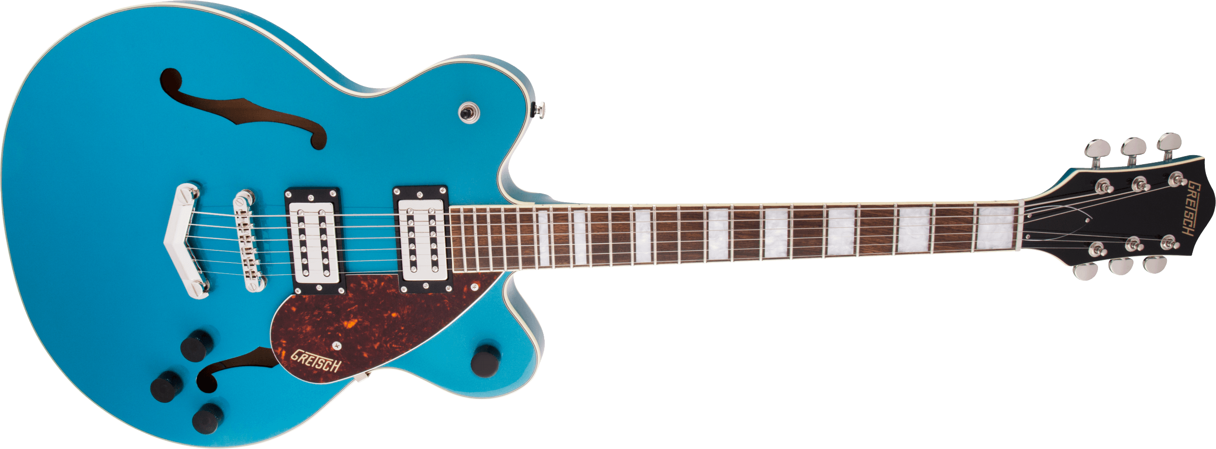 Gretsch G2622t Streamliner Center Block Jr Bigsby Hh Trem Lau - Ocean Turquoise - Semi-Hollow E-Gitarre - Variation 2