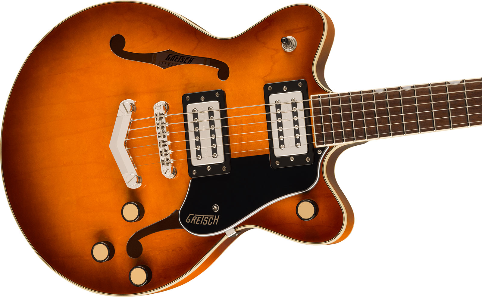 Gretsch G2655 Streamliner Center Block Jr Dc V-stoptail 2h Ht Lau - Abbey Ale - Semi-Hollow E-Gitarre - Variation 2