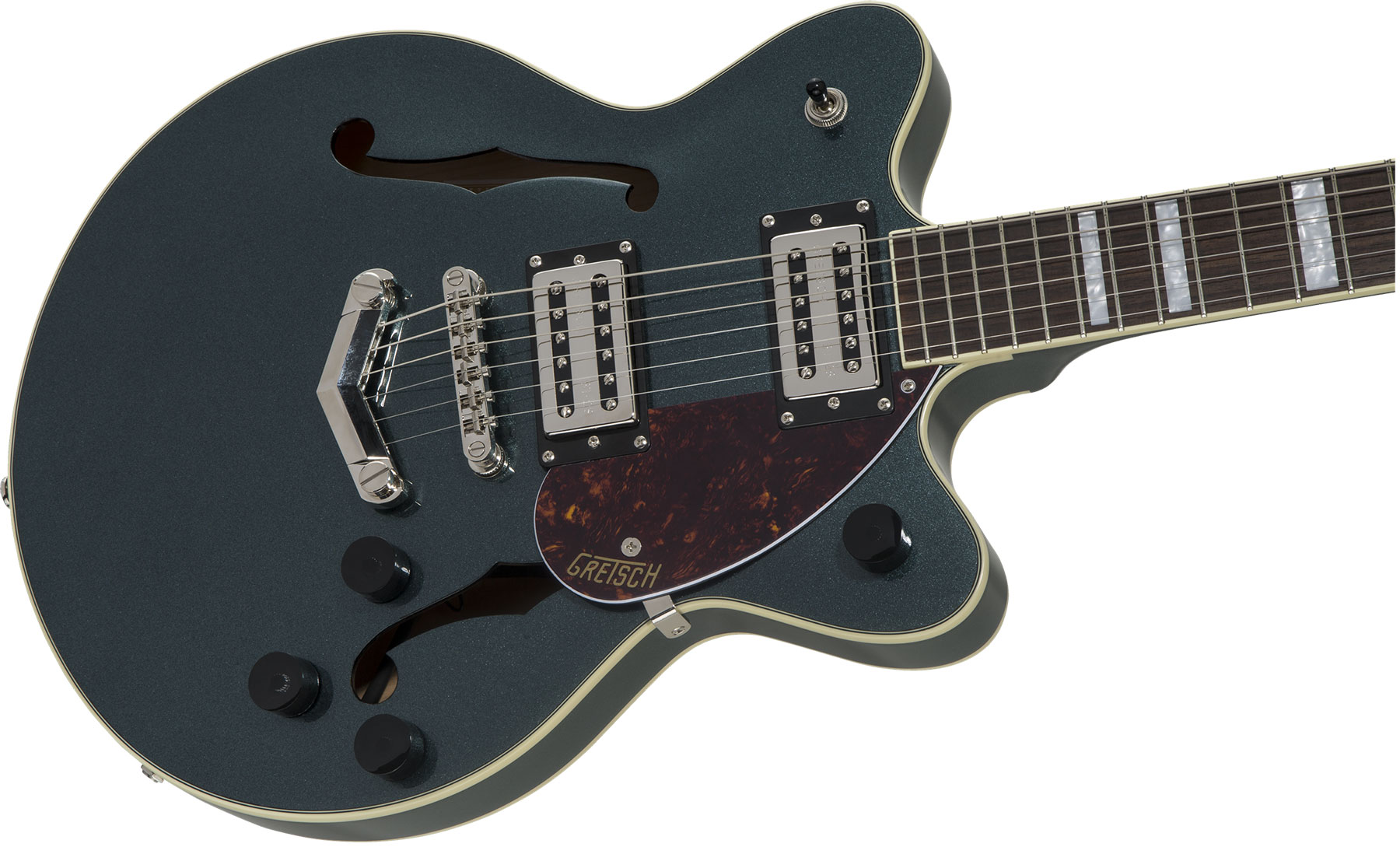 Gretsch G2655 Streamliner Center Block Jr Stoptail Hh Ht Lau - Gunmetal - Semi-Hollow E-Gitarre - Variation 2