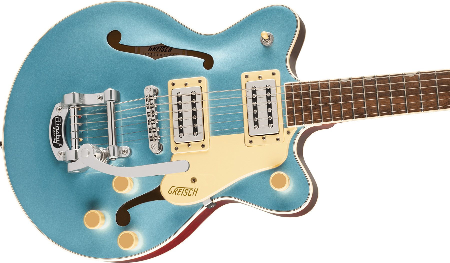 Gretsch G2655t Center Block Jr Dc Bigsby Streamliner 2h Trem Lau - Arctic Blue - Double Cut E-Gitarre - Variation 2