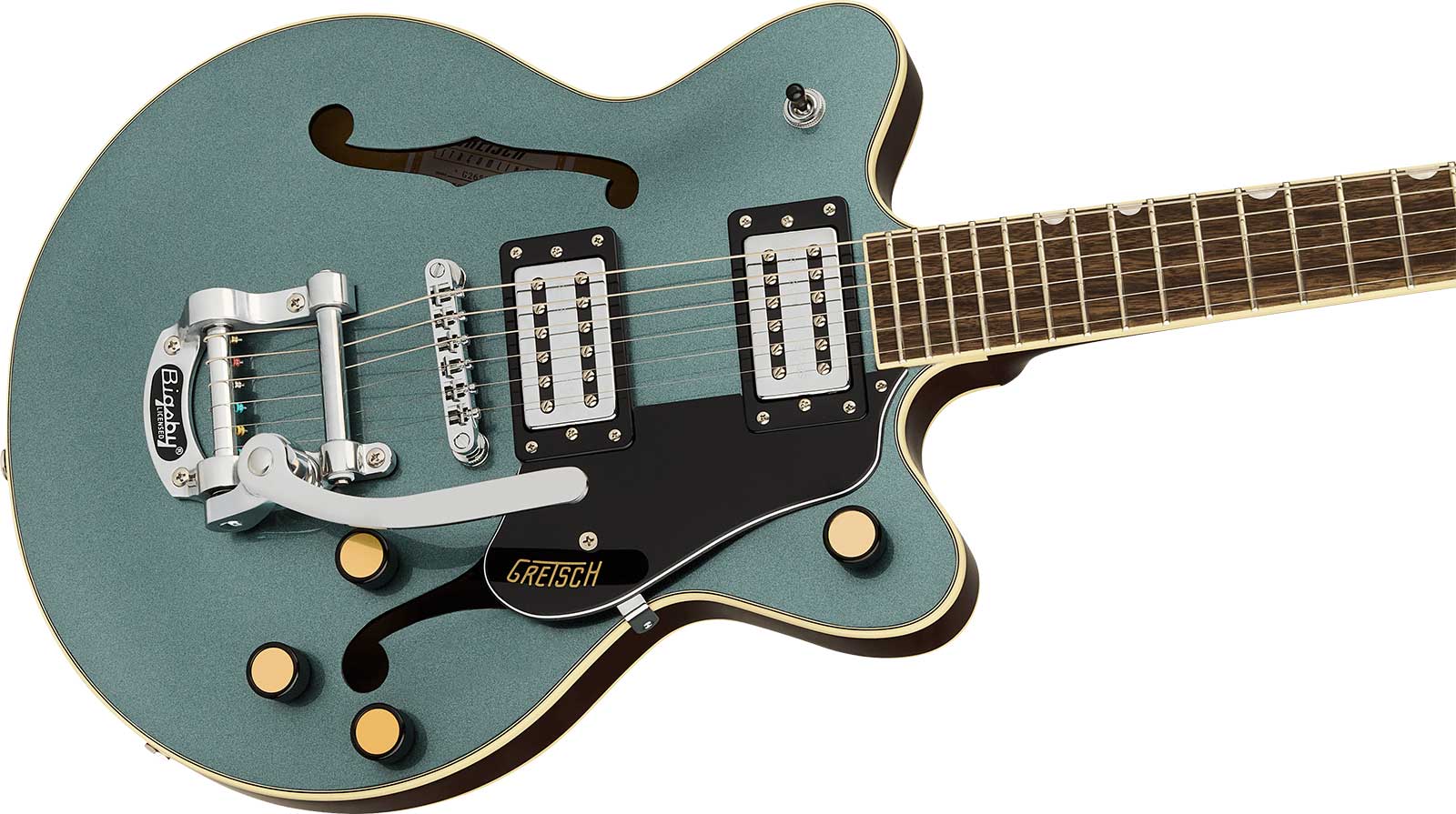 Gretsch G2655t Center Block Jr Dc Bigsby Streamliner 2h Trem Lau - Gunmetal - Double Cut E-Gitarre - Variation 2