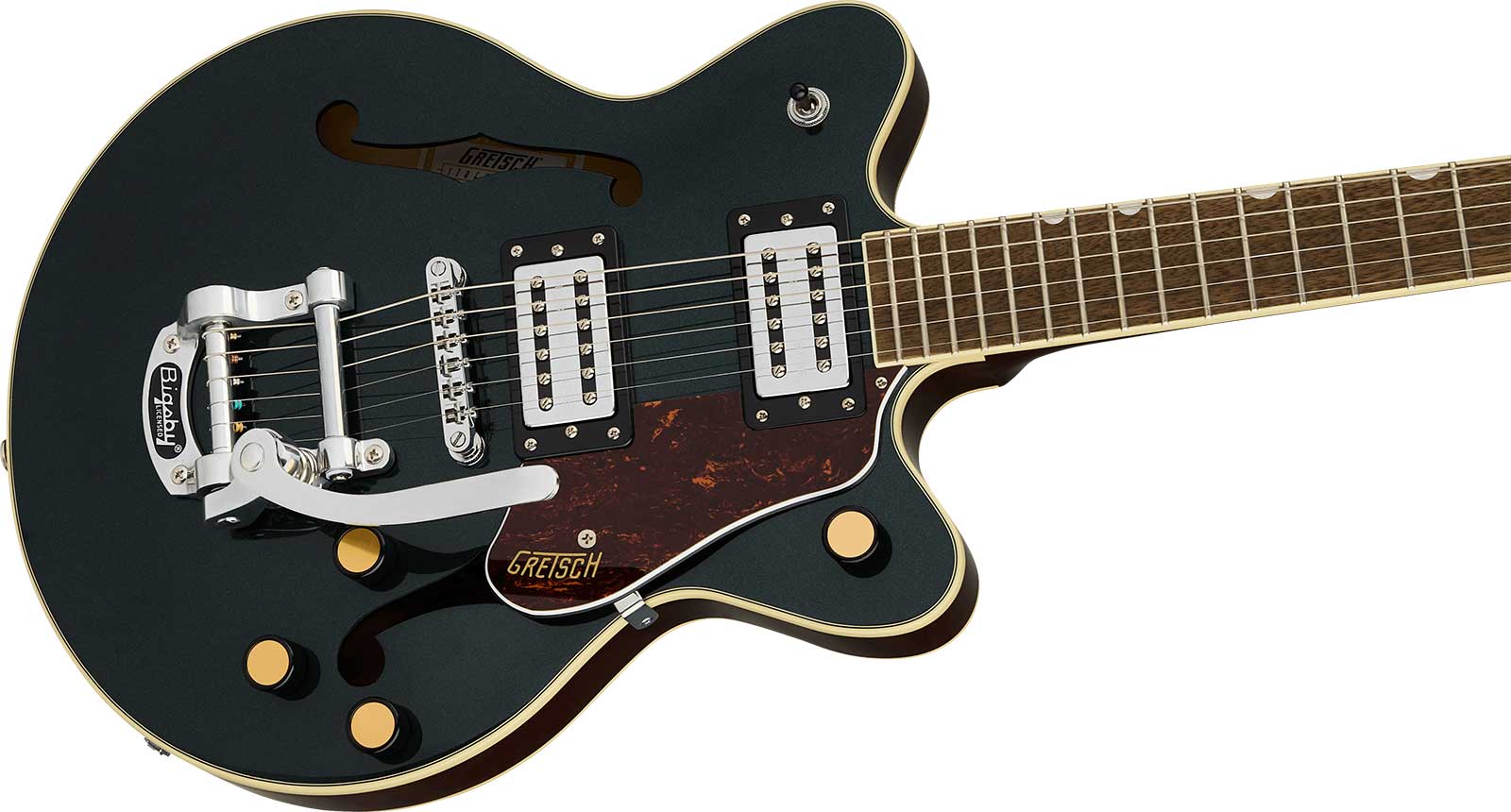 Gretsch G2655t Center Block Jr Dc Bigsby Streamliner 2h Trem Lau - Cadillac Green - Double Cut E-Gitarre - Variation 2