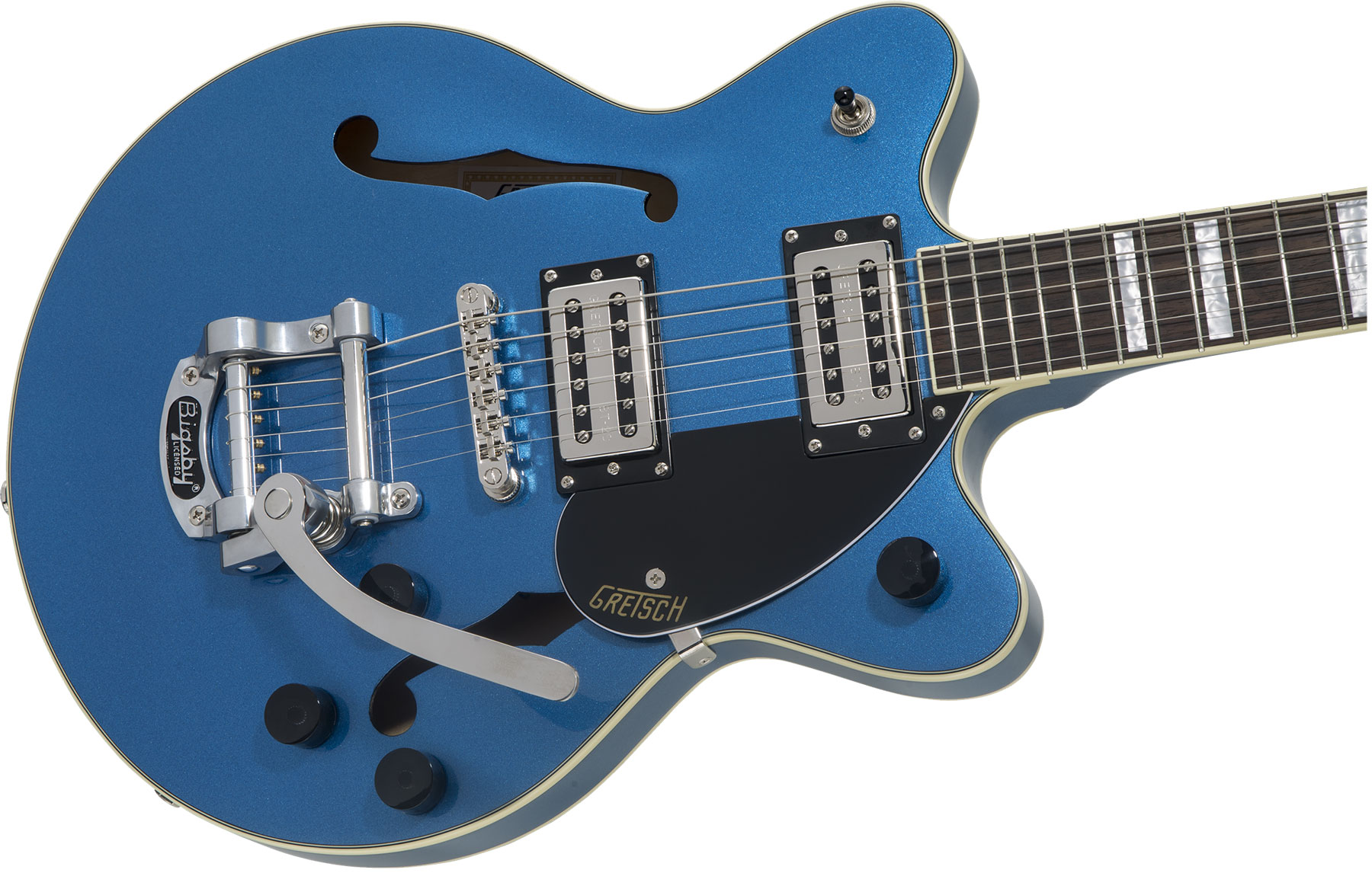 Gretsch G2655t Streamliner Center Block Jr Bigsby Hh Trem Lau - Fairlane Blue - Semi-Hollow E-Gitarre - Variation 2