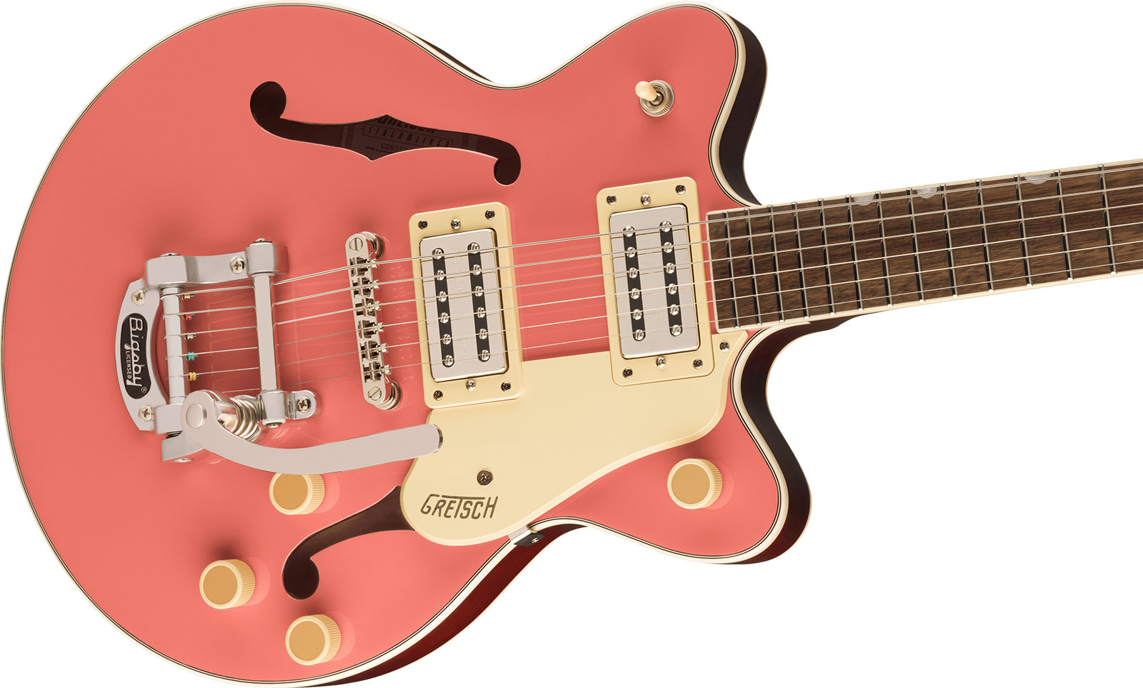 Gretsch G2655t Streamliner Center Block Jr Dc Bigsby 2h Trem Lau - Coral - Double Cut E-Gitarre - Variation 2