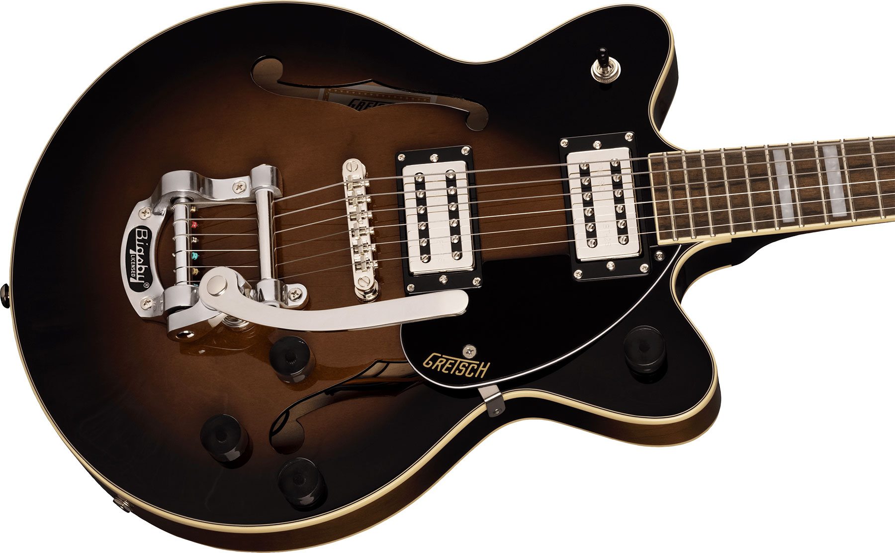 Gretsch G2655t Streamliner Center Block Jr Dc Bigsby Hh Trem Lau - Brownstone Maple - Double Cut E-Gitarre - Variation 2