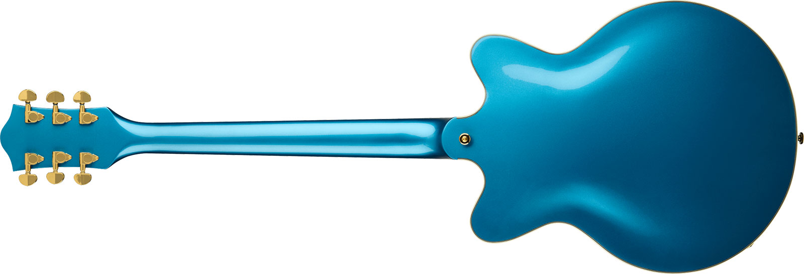 Gretsch G2655tg Center Block Jr Dc Bigsby Streamliner Ltd 2h Trem Lau - Riviera Blue - Semi-Hollow E-Gitarre - Variation 1