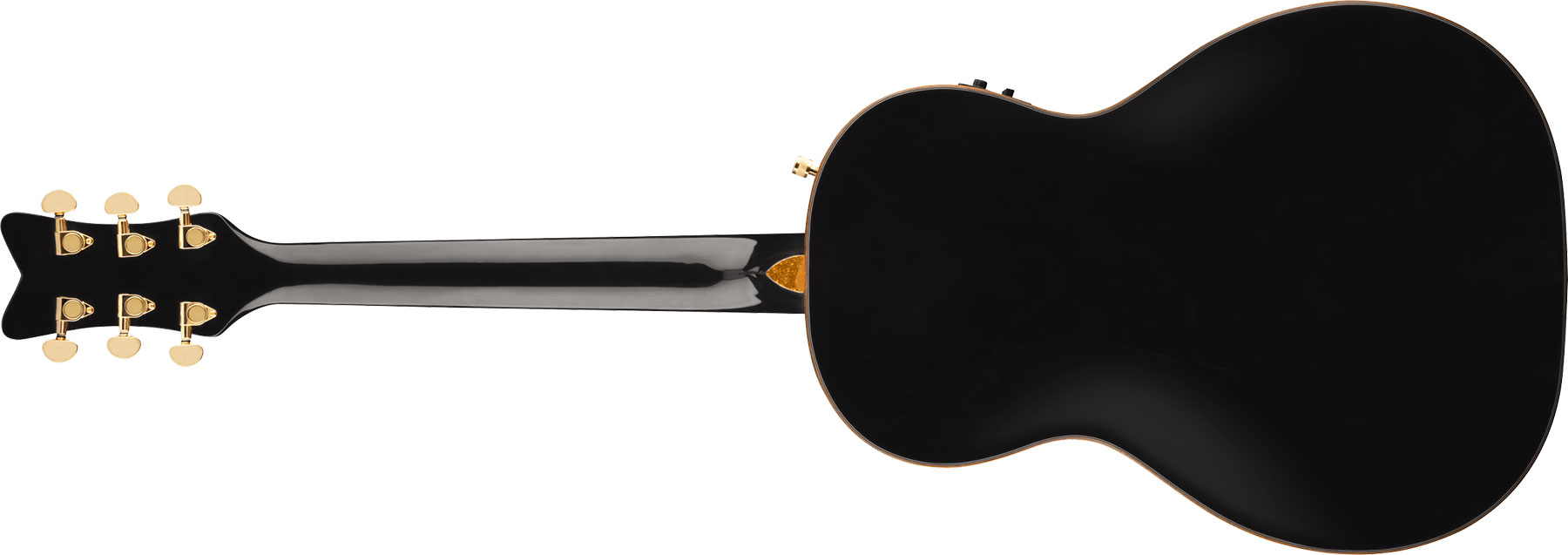 Gretsch G5021e Rancher Penguin Parlor Epicea Erable Lau - Black - Elektroakustische Gitarre - Variation 1