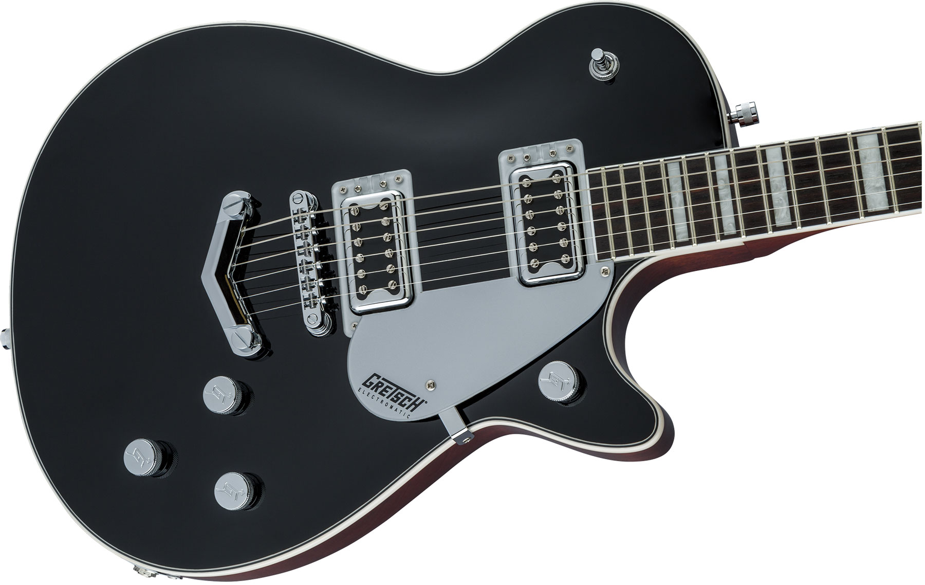 Gretsch G5220 Electromatic Jet Bt V-stoptail Hh Ht Wal - Black - Single-Cut-E-Gitarre - Variation 2