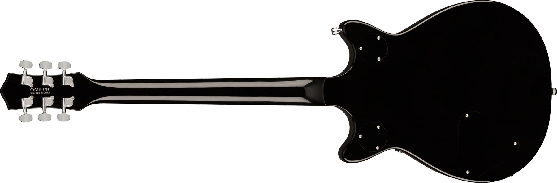 Gretsch G5222 Electromatic Double Jet Bt V-stoptail Hh Ht Lau - Black - Double Cut E-Gitarre - Variation 1