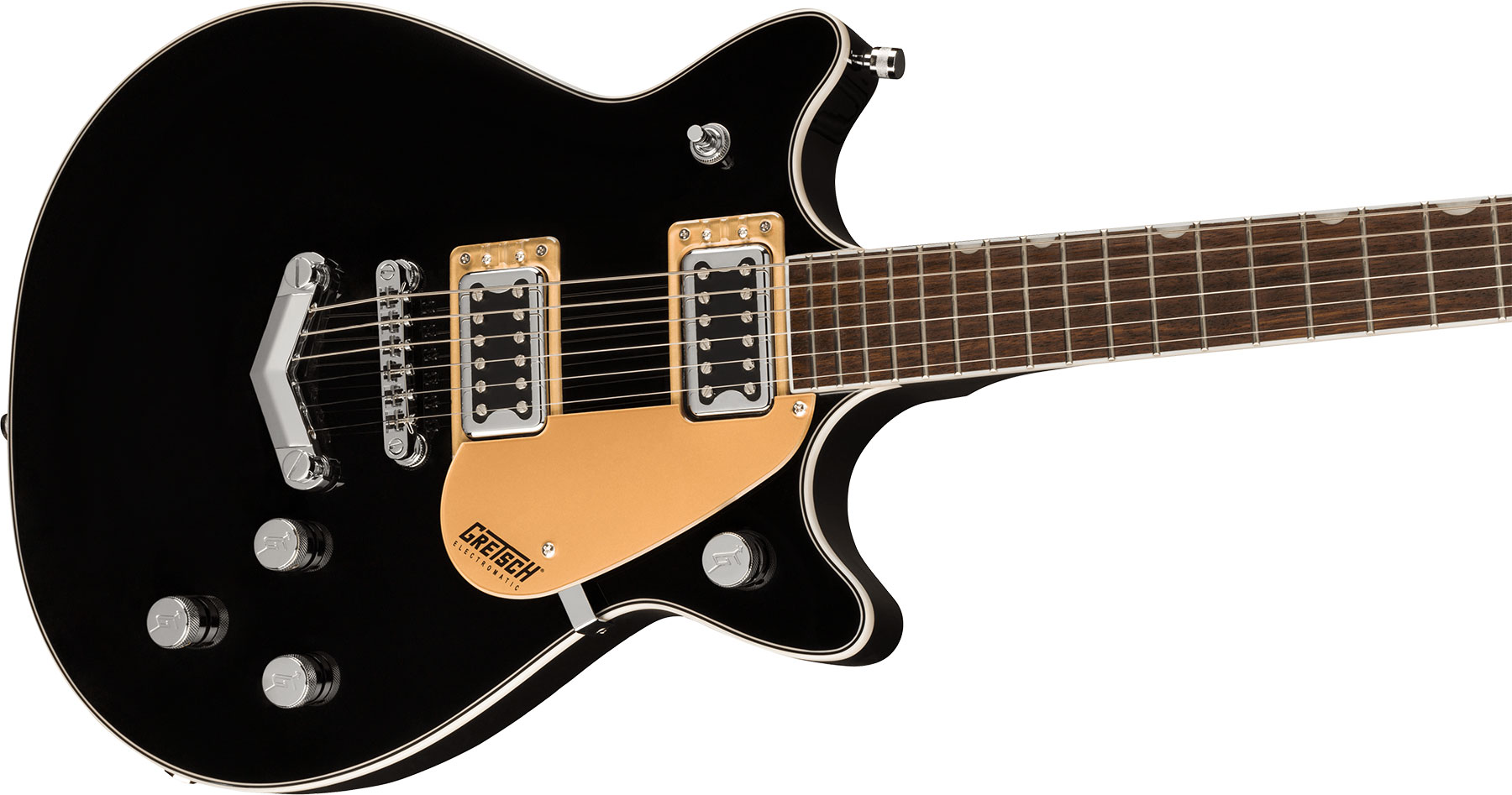 Gretsch G5222 Electromatic Double Jet Bt V-stoptail Hh Ht Lau - Black - Double Cut E-Gitarre - Variation 2