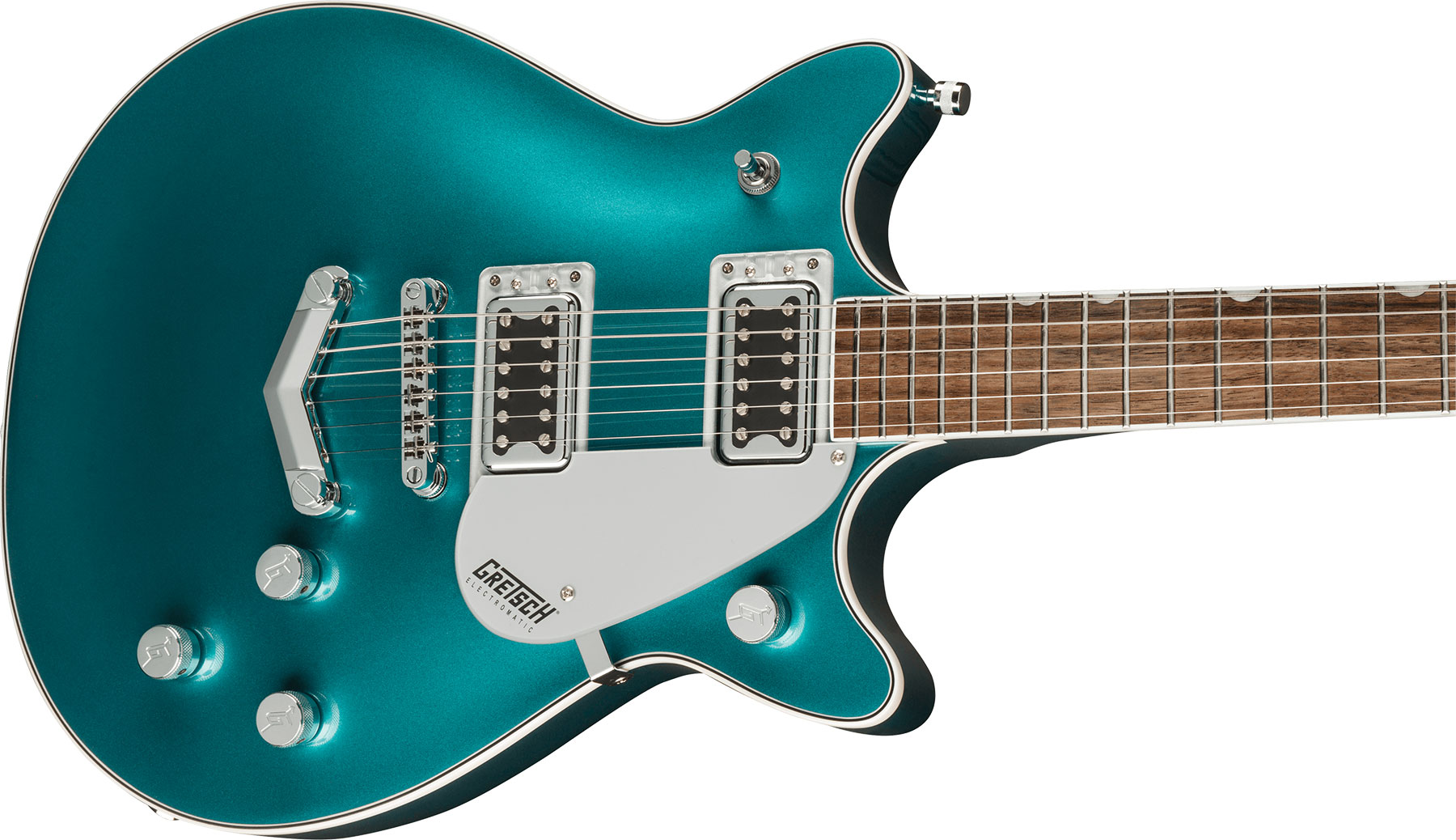 Gretsch G5222 Electromatic Double Jet Bt V-stoptail Hh Ht Lau - Ocean Turquoise - Double Cut E-Gitarre - Variation 2