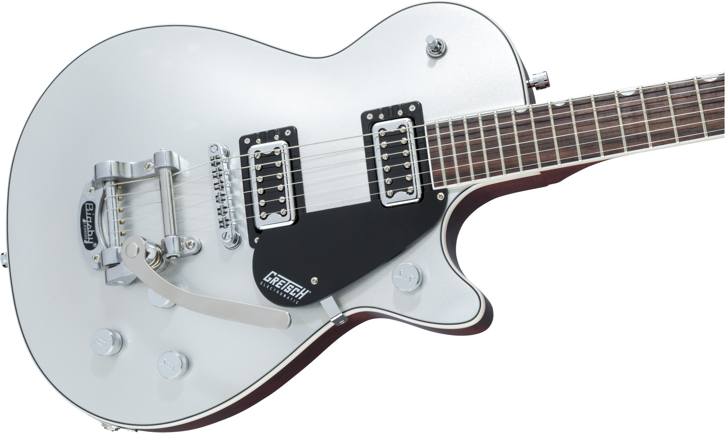 Gretsch G5230t Electromatic Jet Ft Single-cut Bigsby Hh Trem Wal - Airline Silver - Single-Cut-E-Gitarre - Variation 2