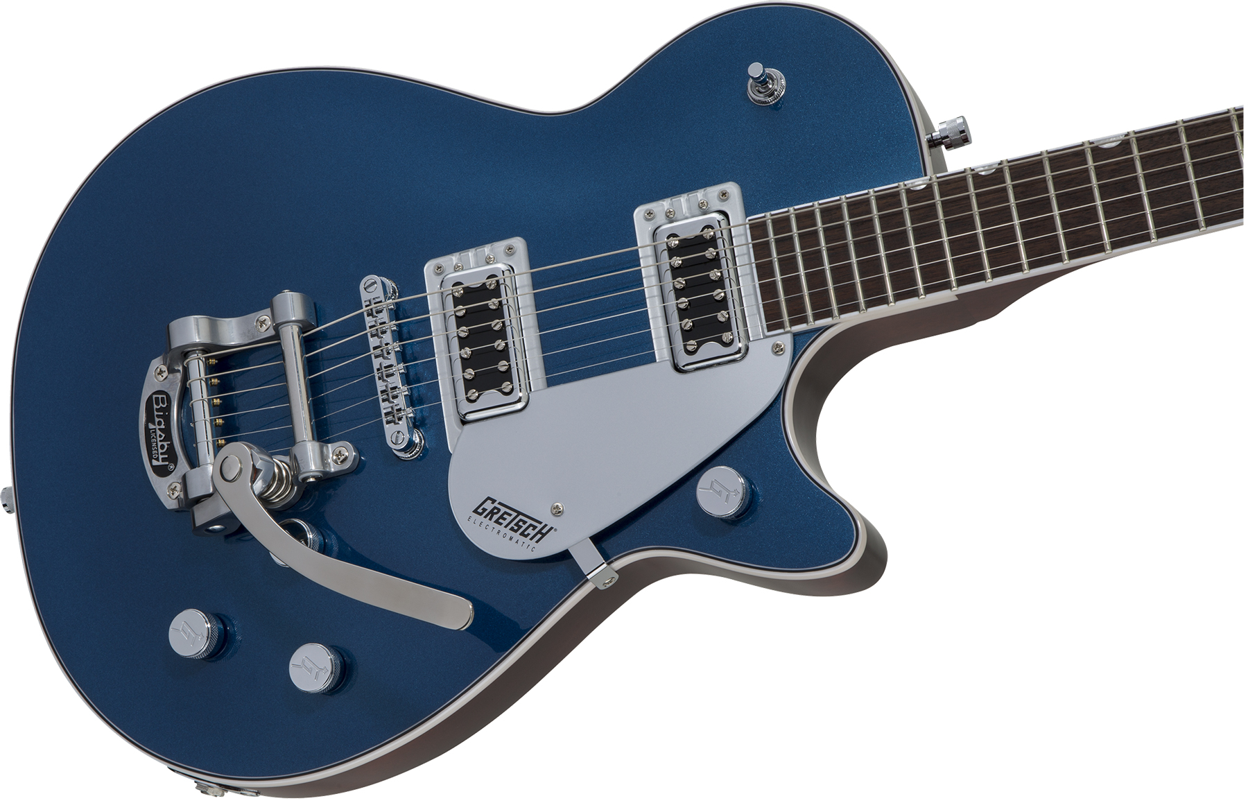 Gretsch G5230t Electromatic Jet Ft Single-cut Bigsby Hh Trem Wal - Aleutian Blue - Single-Cut-E-Gitarre - Variation 2