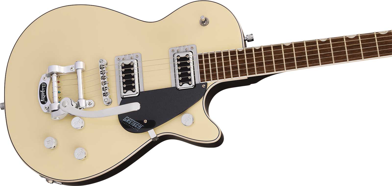 Gretsch G5230t Jet Ft Bigsby Electromatic 2hh Trem Lau - Two-tone Vintage White / London Grey - Single-Cut-E-Gitarre - Variation 2
