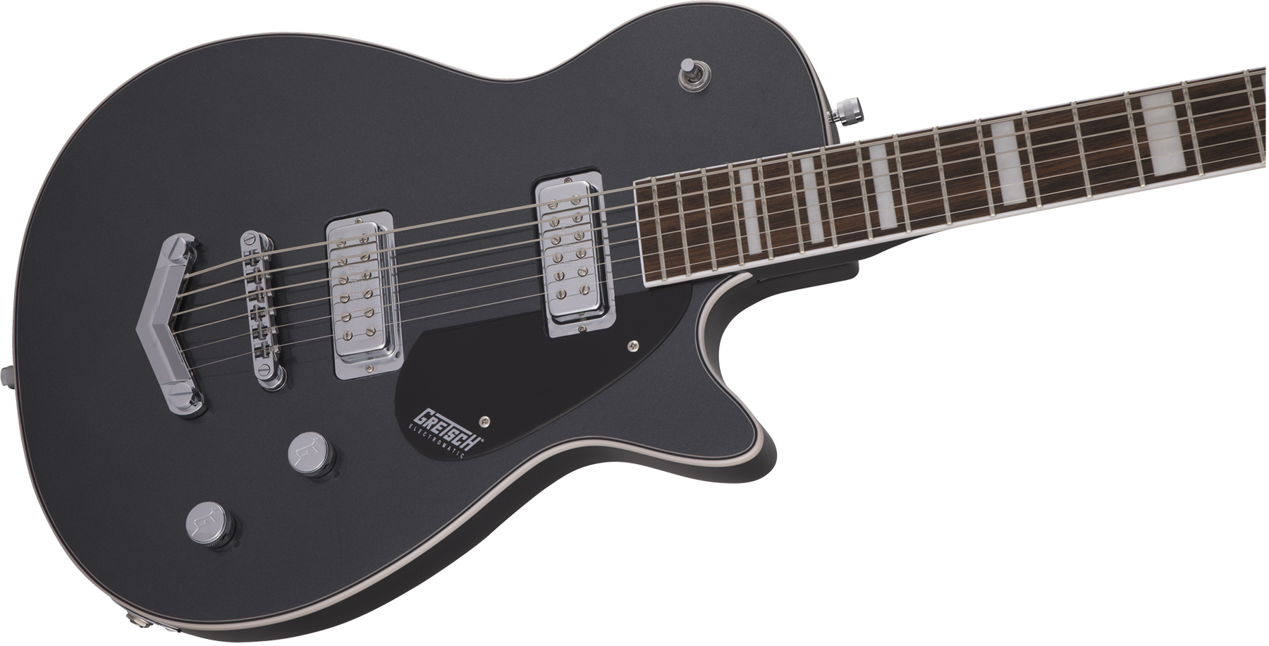 Gretsch G5260 Electromatic Jet V-stoptail Hh Ht Lau - London Grey - Bariton E-Gitarre - Variation 2