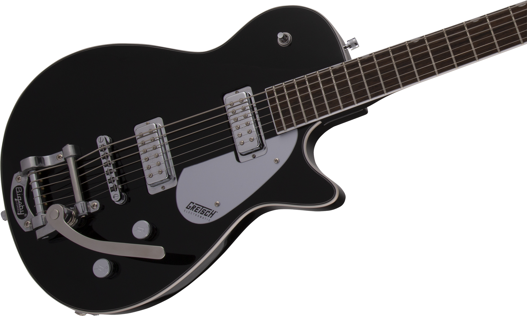 Gretsch G5260t Electromatic Jet Baritone Bigsby Hh Trem Lau - Black - Bariton E-Gitarre - Variation 2
