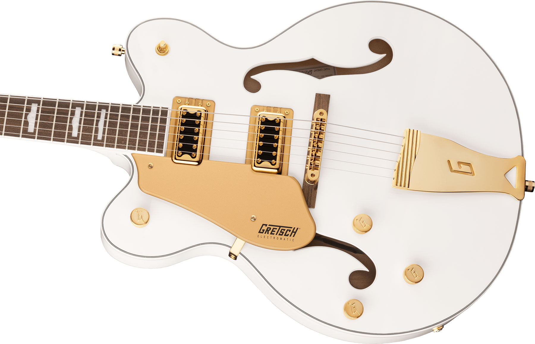 Gretsch G5422glh Electromatic Classic Hollow Body Dc Gaucher 2h Ht Lau - Snowcrest White - E-Gitarre für Linkshänder - Variation 2