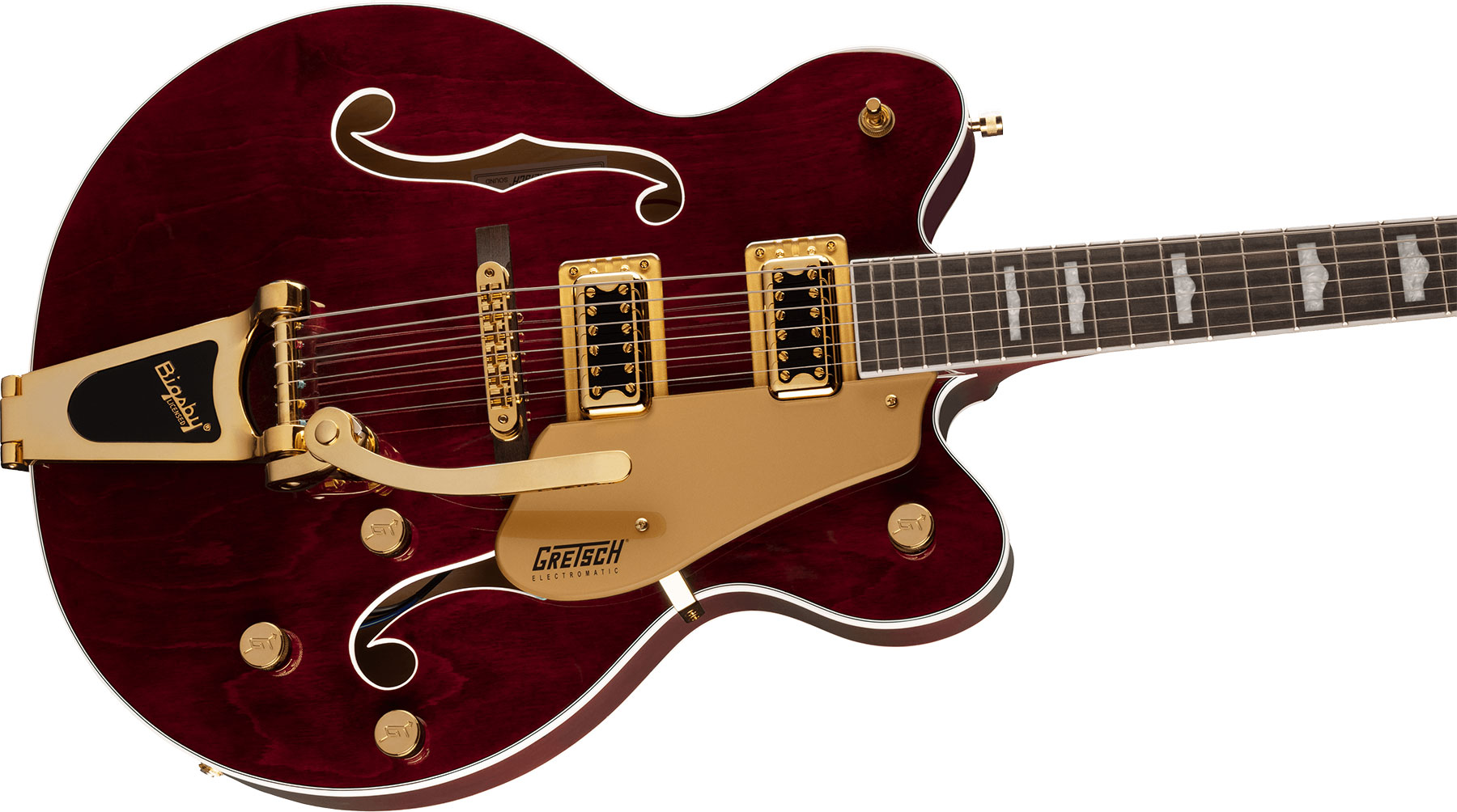 Gretsch G5422tg Electromatic Classic Hollow Body Dc Bigsby Hh Lau - Walnut Stain - Semi-Hollow E-Gitarre - Variation 2