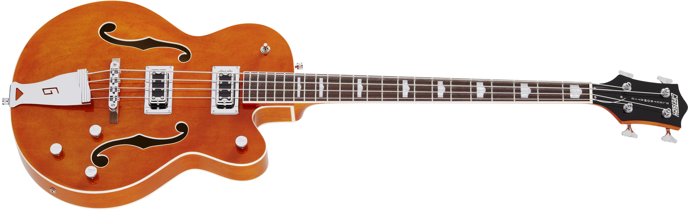 Gretsch G5440ls Long Scale Bass Electromatic Hollow Orange - Orange - Halbakustiche Bass - Variation 1