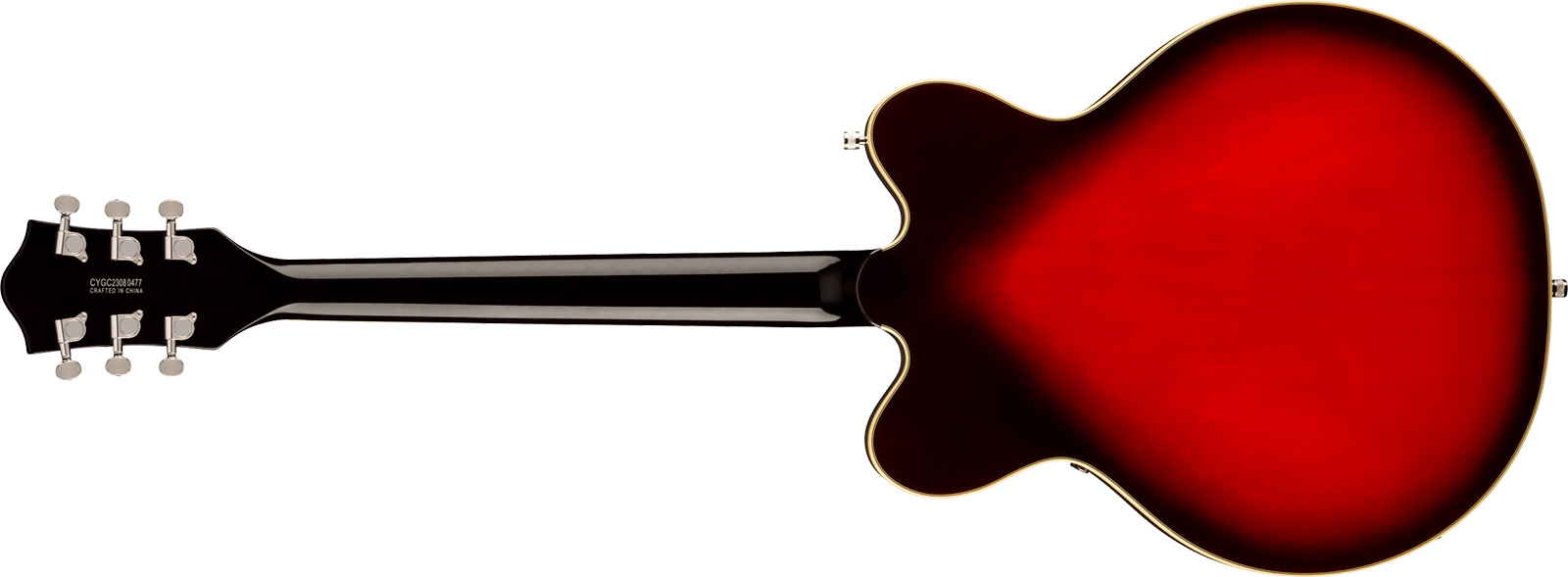 Gretsch G5622 Center Bloc Double Cut V-stoptail Electromatic 2h Ht Lau - Claret Burst - Semi-Hollow E-Gitarre - Variation 1