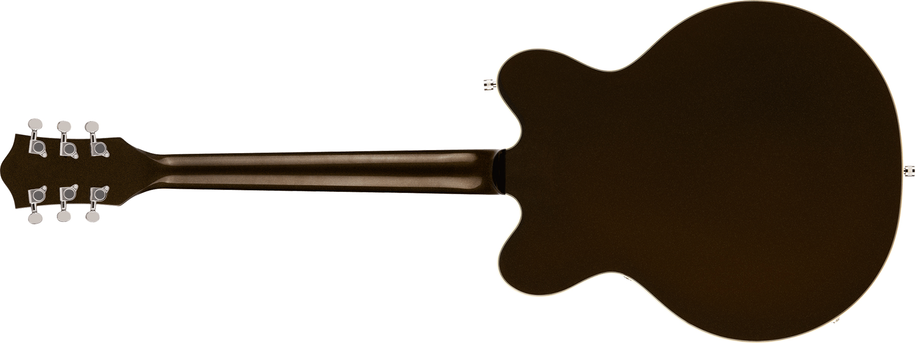 Gretsch G5622 Center Bloc Double Cut V-stoptail Electromatic Hh Ht Lau - Black Gold - Semi-Hollow E-Gitarre - Variation 1